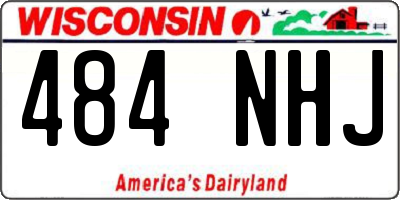 WI license plate 484NHJ