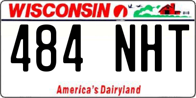 WI license plate 484NHT