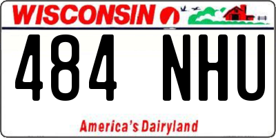WI license plate 484NHU