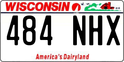 WI license plate 484NHX