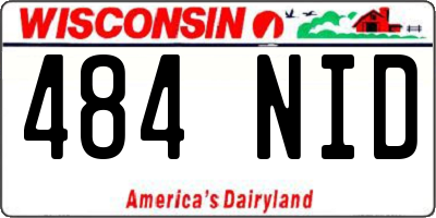 WI license plate 484NID