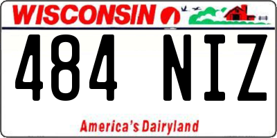 WI license plate 484NIZ