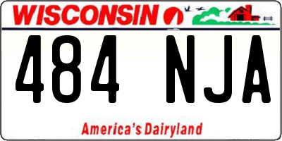 WI license plate 484NJA
