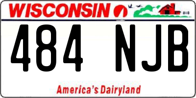 WI license plate 484NJB