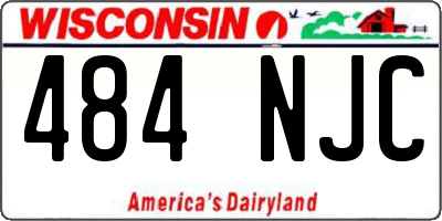 WI license plate 484NJC