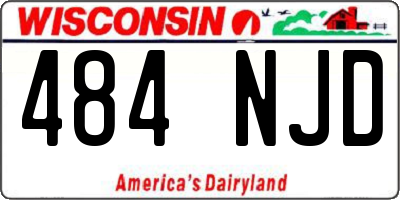 WI license plate 484NJD