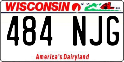 WI license plate 484NJG