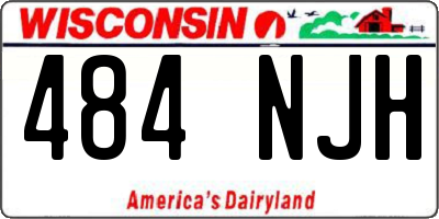 WI license plate 484NJH