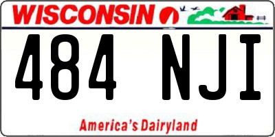 WI license plate 484NJI