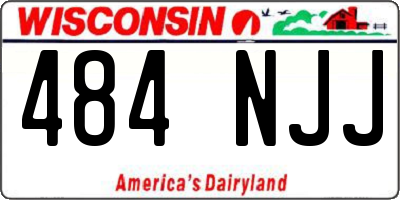 WI license plate 484NJJ