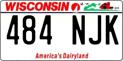 WI license plate 484NJK