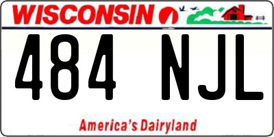 WI license plate 484NJL