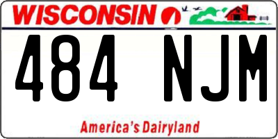WI license plate 484NJM