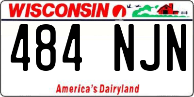 WI license plate 484NJN