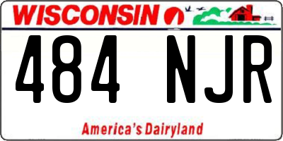 WI license plate 484NJR