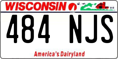 WI license plate 484NJS