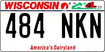 WI license plate 484NKN