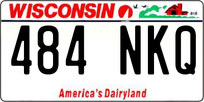 WI license plate 484NKQ