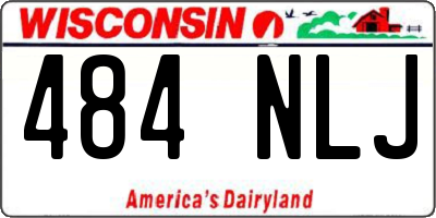 WI license plate 484NLJ
