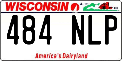 WI license plate 484NLP