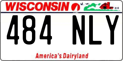WI license plate 484NLY