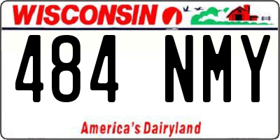 WI license plate 484NMY