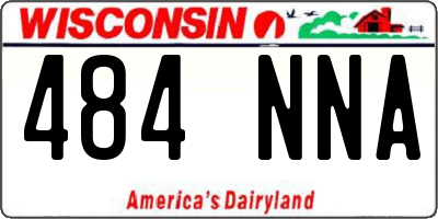 WI license plate 484NNA