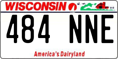WI license plate 484NNE