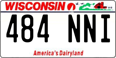 WI license plate 484NNI