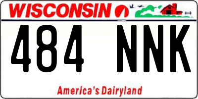 WI license plate 484NNK