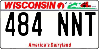WI license plate 484NNT