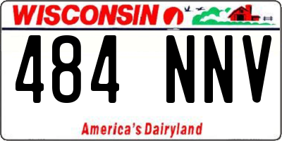 WI license plate 484NNV