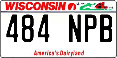 WI license plate 484NPB