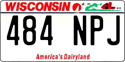 WI license plate 484NPJ