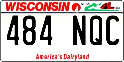 WI license plate 484NQC