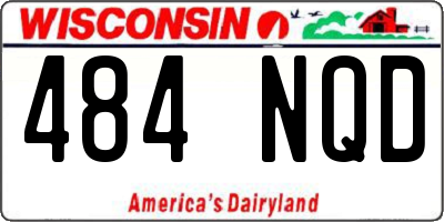 WI license plate 484NQD