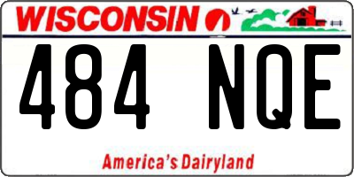WI license plate 484NQE