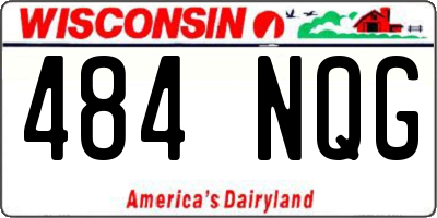 WI license plate 484NQG