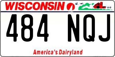 WI license plate 484NQJ