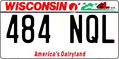 WI license plate 484NQL