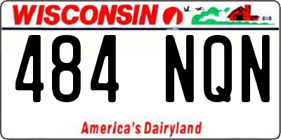 WI license plate 484NQN