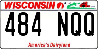 WI license plate 484NQQ