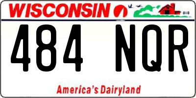 WI license plate 484NQR