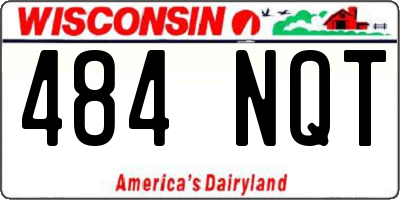 WI license plate 484NQT