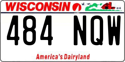 WI license plate 484NQW