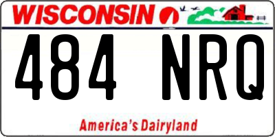 WI license plate 484NRQ
