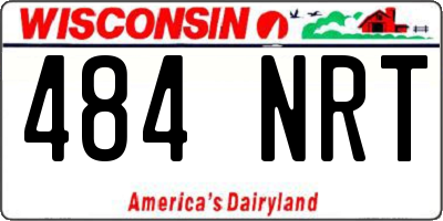 WI license plate 484NRT