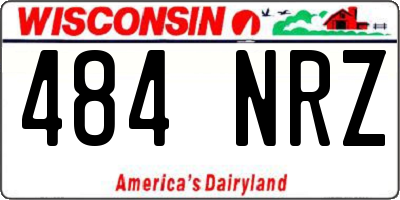 WI license plate 484NRZ