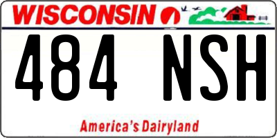 WI license plate 484NSH