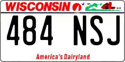 WI license plate 484NSJ